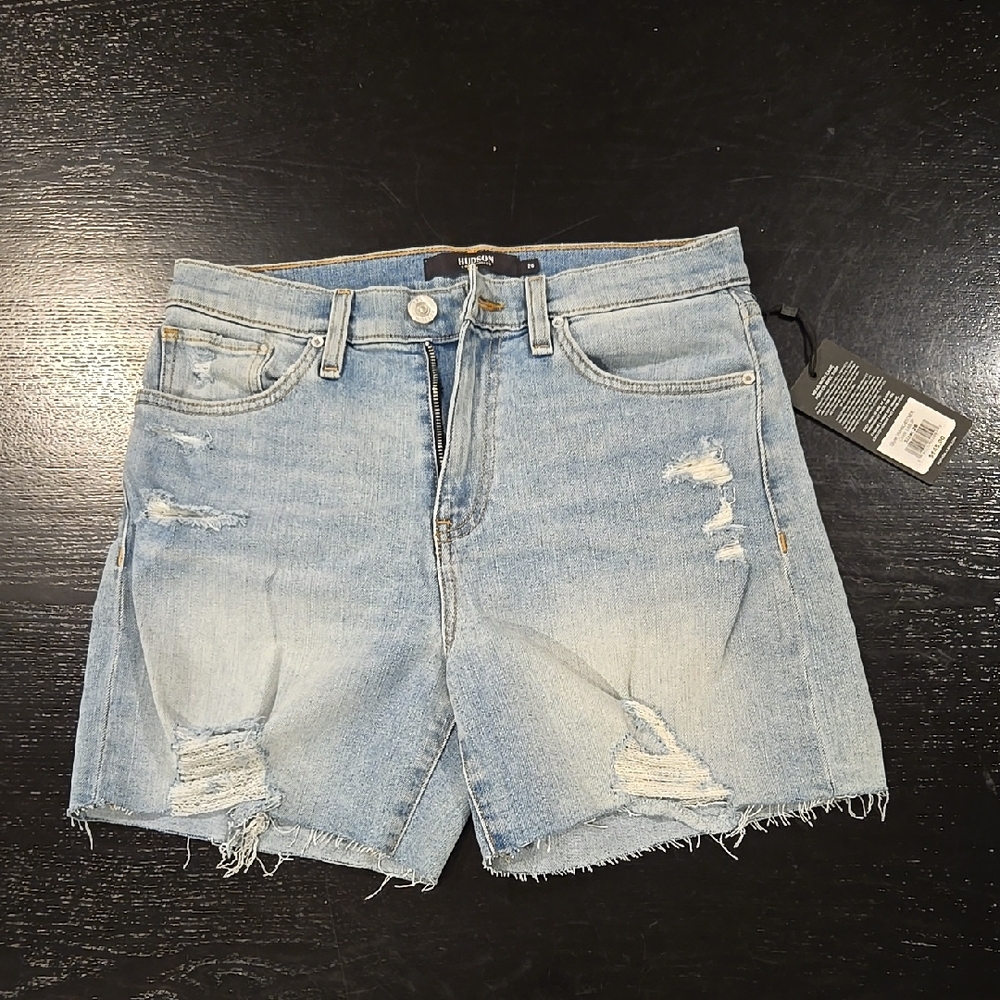 Nwt! Hudson Devon High Rise Biker Shorts. 26